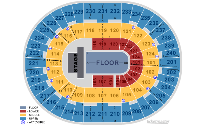 Centrum Seating Chart